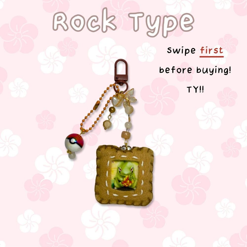 Rock Type Pokemon Custom Keychain